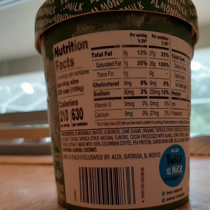 photo of Earth Grown Mocha Fudge Non-Dairy Frozen Dessert shared by @carriecreighton on  29 Jul 2020 - review