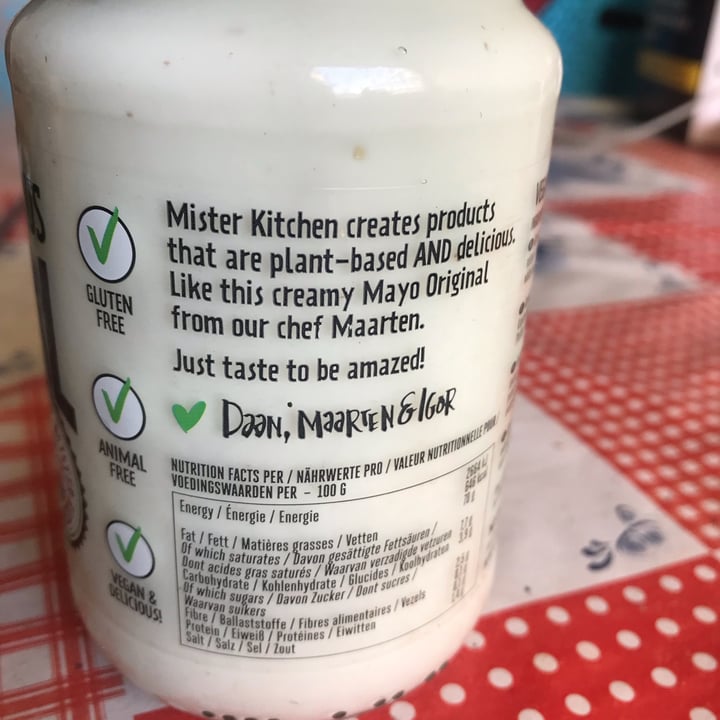 photo of Mister Kitchen‘s Original Vegan Mayo shared by @lauraspaanse on  18 Nov 2021 - review