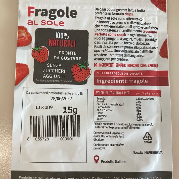 photo of Orto al sole Fragole shared by @ross60 on  23 Jun 2022 - review