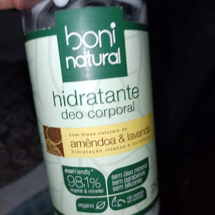 review photo of Boni natural Hidratante Amêndoa & Lavanda shared by @alicevasconcelos on 09 May 2022 - review