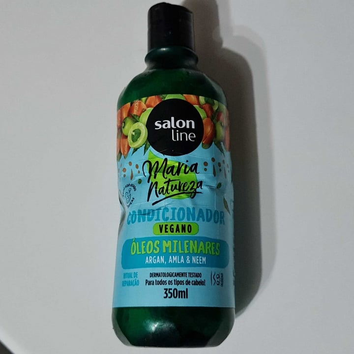 photo of Salon line Condicionador Maria Natureza Óleos milenares shared by @claraviegas on  15 Jul 2021 - review