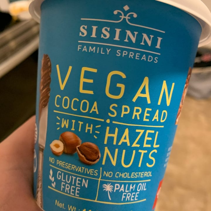 photo of Sisinni Family Spreads Vegan Hazelnut Cocoa spread shared by @amberskye on  25 Mar 2022 - review