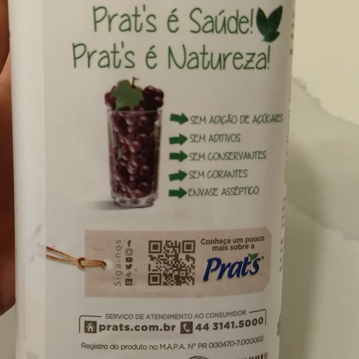 photo of Prat's suco de uva shared by @vanessamaiolini on  09 Oct 2022 - review