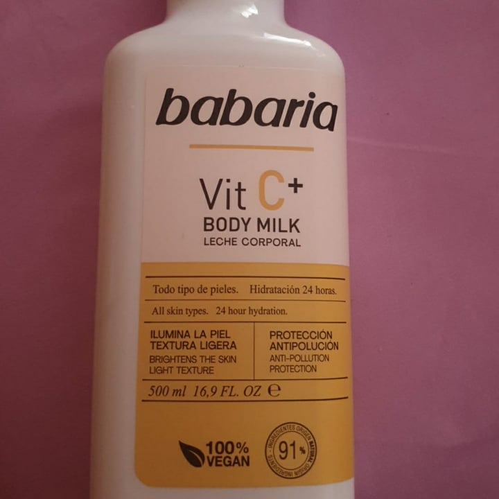 photo of Babaria Bio  Body milk vitamina E shared by @jessanchez on  10 Sep 2021 - review