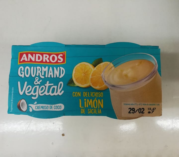 review photo of Andros Cremoso de Coco Limón de Sicilia shared by @yolivegan on 21 Feb 2020 - review