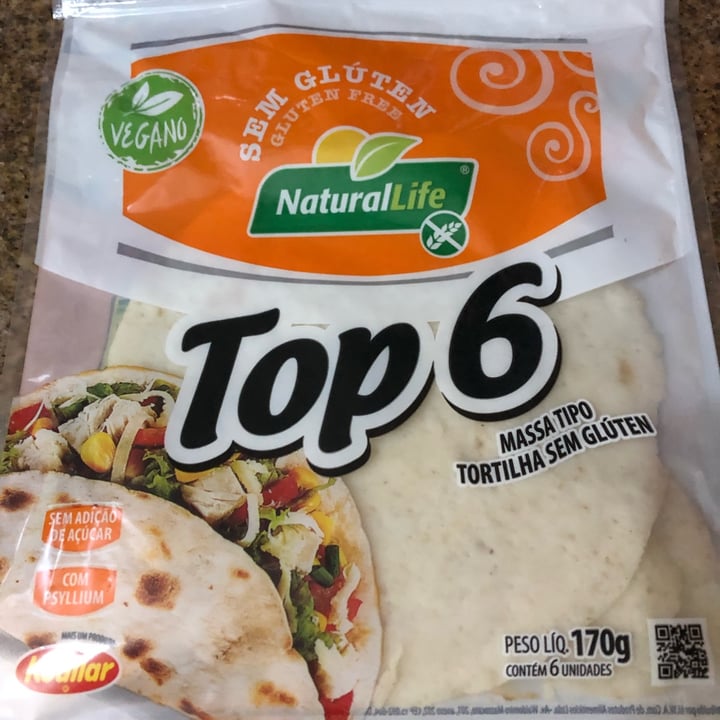 photo of NaturalLife Top 6 Massa Tortilha sem Glúten shared by @fepsantana on  04 Jun 2022 - review