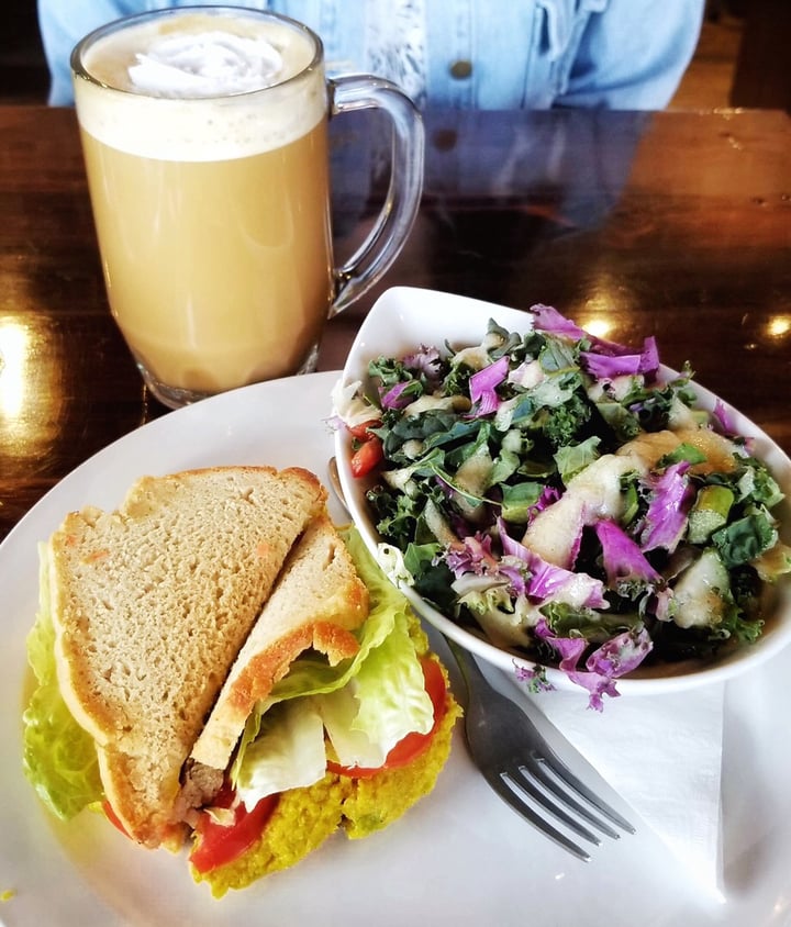 photo of SaraBella's Gluten Free Café Vegan Curry Chickpea Sandwich shared by @amysoranno on  01 Mar 2019 - review