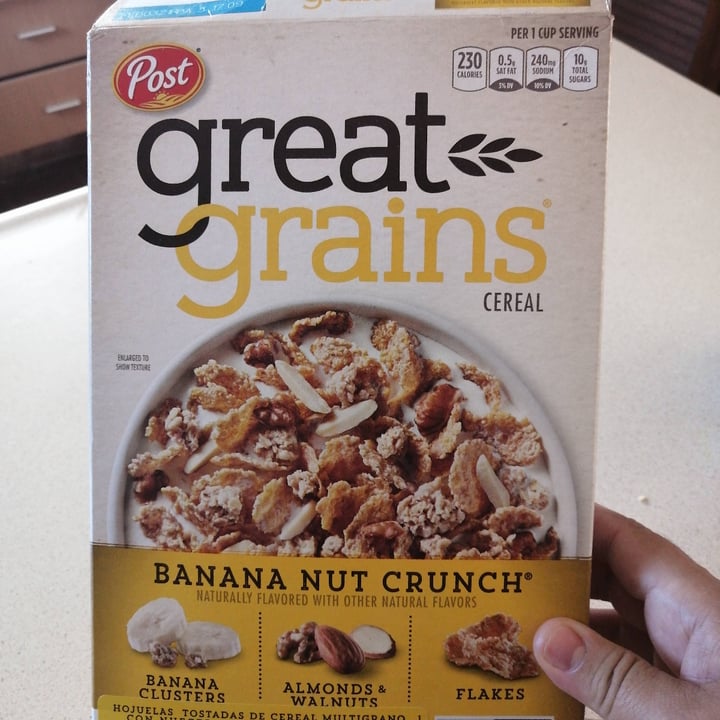 photo of Great Grains Banana Nut Crunch shared by @lizmunoz7211 on  02 May 2021 - review