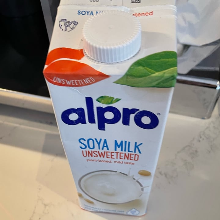 photo of Alpro Soya Milk Unsweetened shared by @thehumblechickpea on  26 Oct 2021 - review