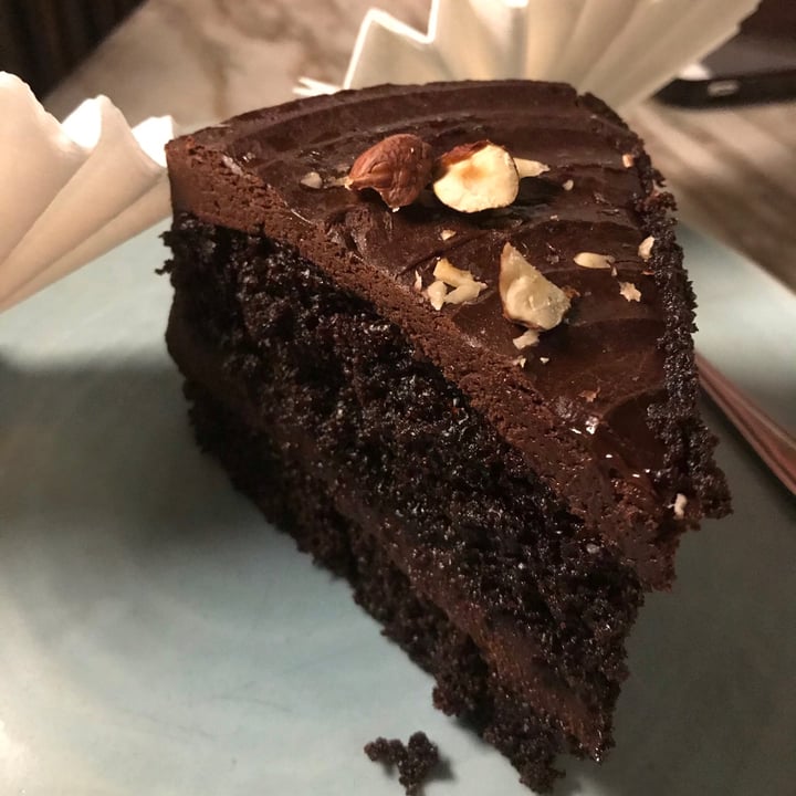 photo of Doppio Zero Bedfordview Vegan Chocolate Cake shared by @sarahjeggle on  11 Feb 2021 - review