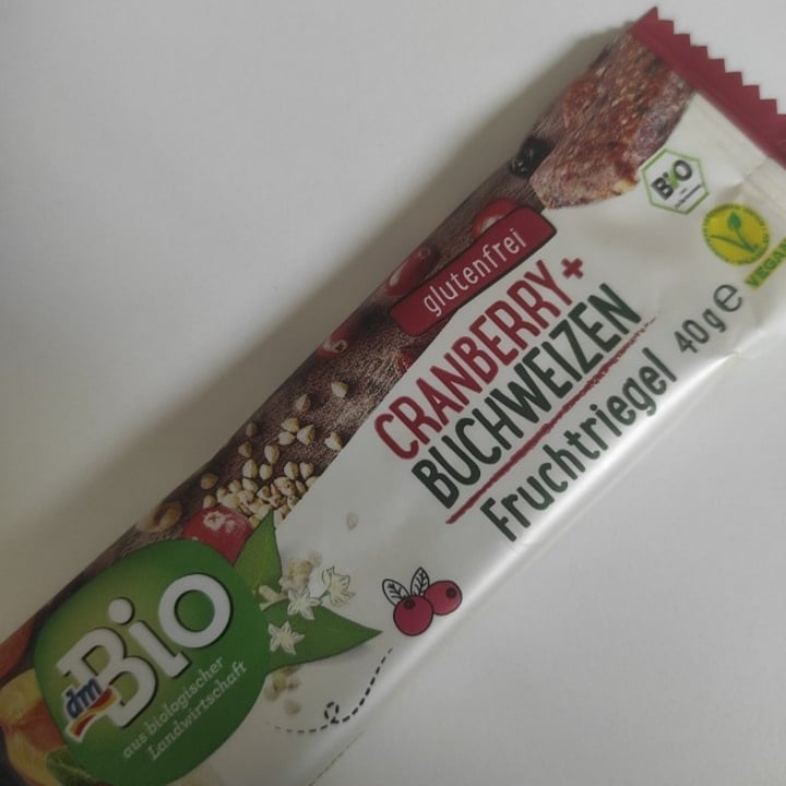 photo of dmBio dmBio Cranberry+Buchweizen Fruchtriegel shared by @gipeppia on  02 Sep 2022 - review