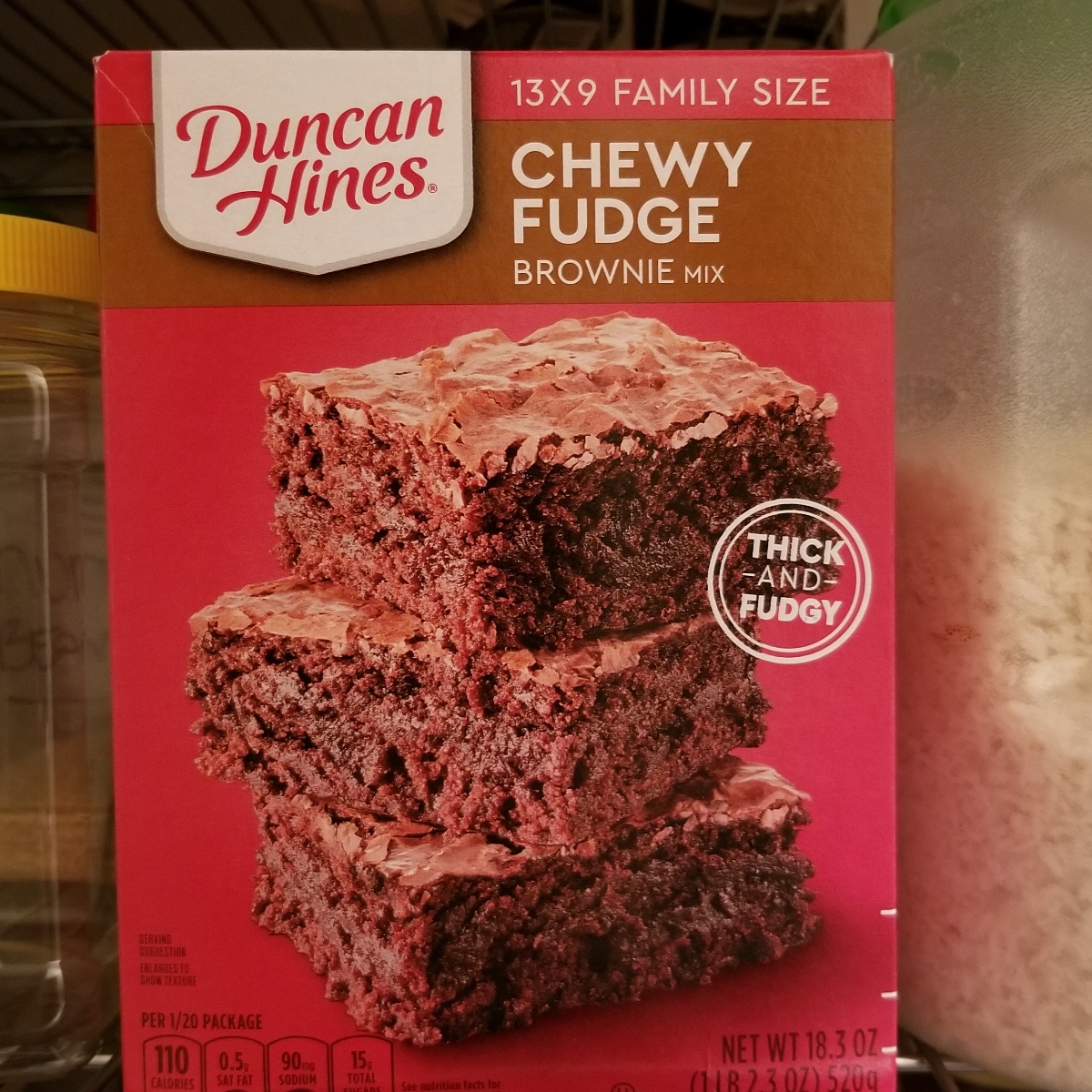 Duncan Hines Family Size Chewy Fudge Brownies Mix, 18.3 oz