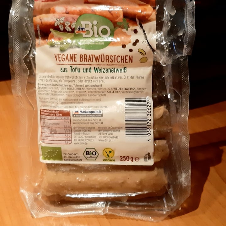 review photo of dmBio Vegane Bratwürstchen shared by @stef70 on 08 Aug 2022 - review
