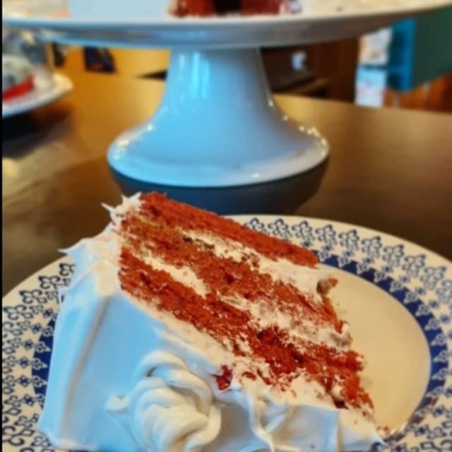 Foto del piatto “Bolo vegano Red Velvet”