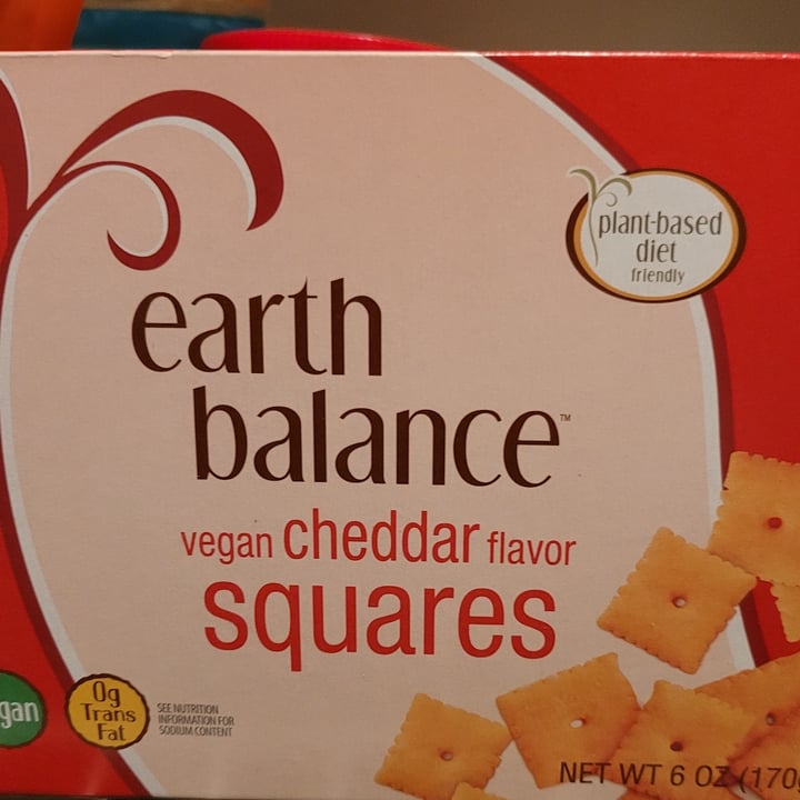 photo of Earth Balance Vegan Cheddar Flavor Squares shared by @healthcareherbivore on  30 Dec 2020 - review