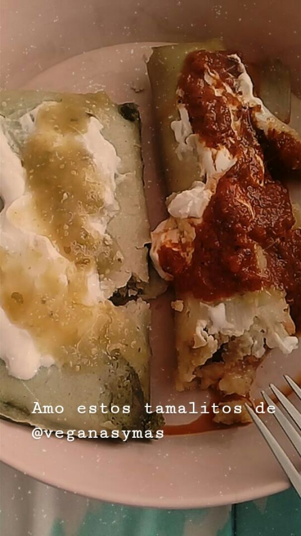 photo of Veganas y mas Tamales veganos shared by @beesunshine on  01 Dec 2019 - review
