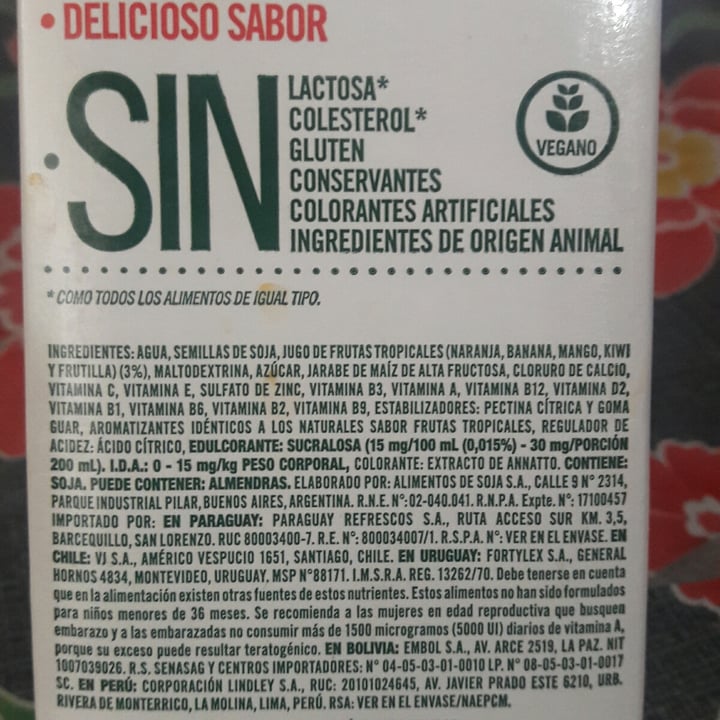 review photo of Ades Leche de Soja sabor Frutas Tropicales shared by @aixagomez21 on 30 Jan 2021 - review