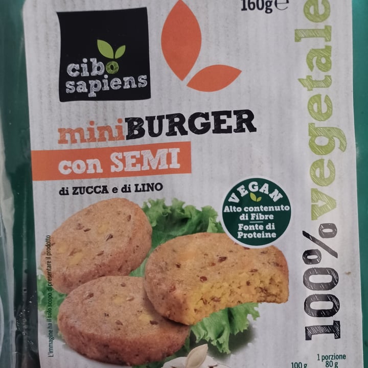 photo of Cibo Sapiens Mini Burger Con Semi shared by @sarettaveg on  26 Apr 2022 - review