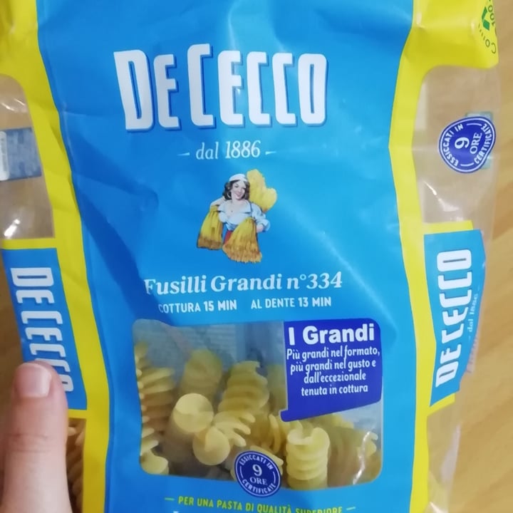 photo of De cecco Fusilli grandi n334 shared by @alberelloblu on  08 Apr 2022 - review