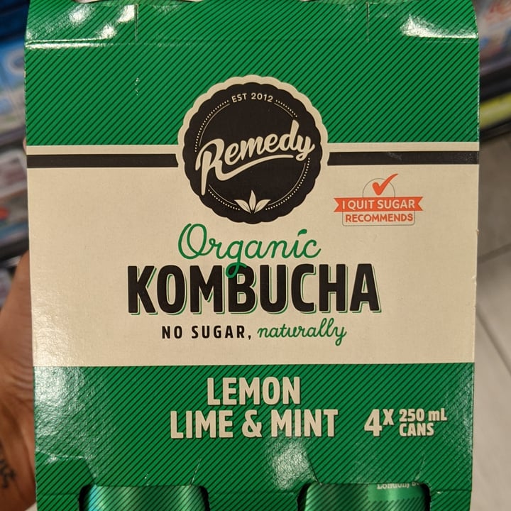 photo of Remedy Lemon Lime & Mint Kombucha shared by @flexivegan on  22 Feb 2021 - review