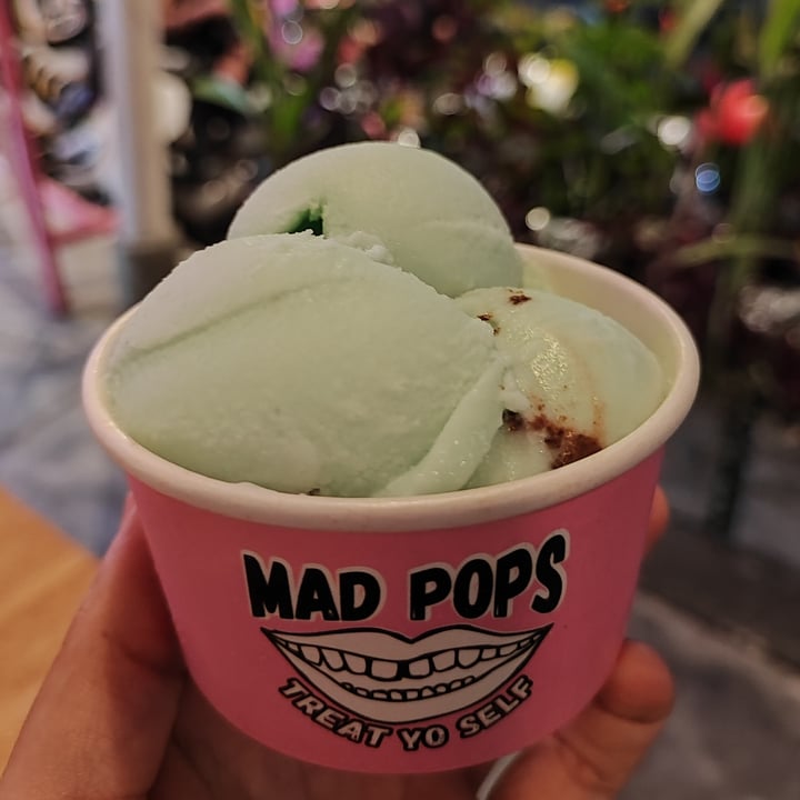 photo of Mad Pops Bali Mint chocolate chip shared by @littleredmushroom on  07 Aug 2022 - review