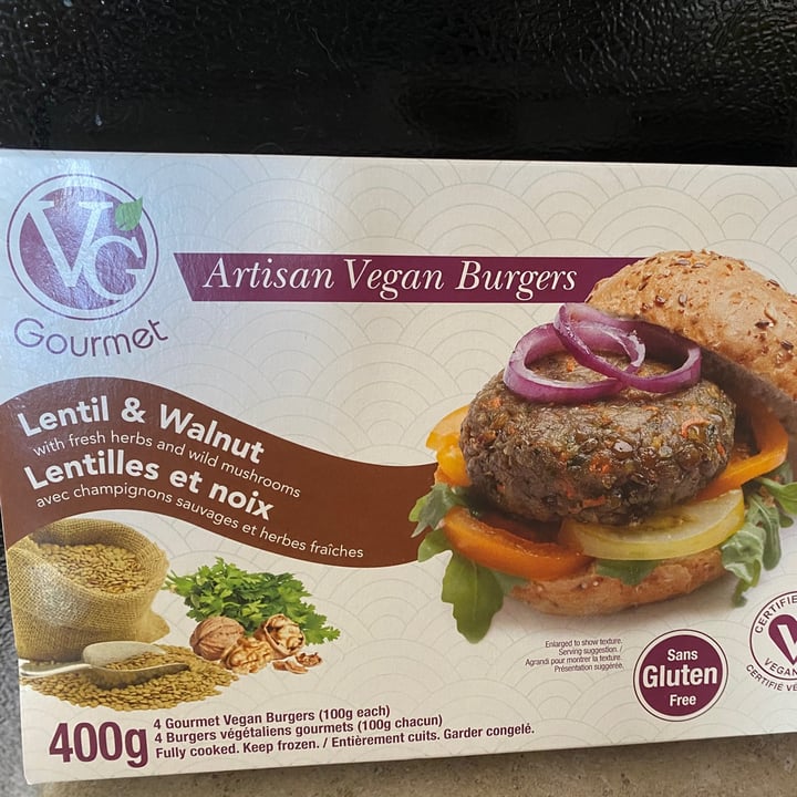 review photo of VG Gourmet Artisan lentil walnut burgers shared by @makicat on 05 Jul 2021 - review