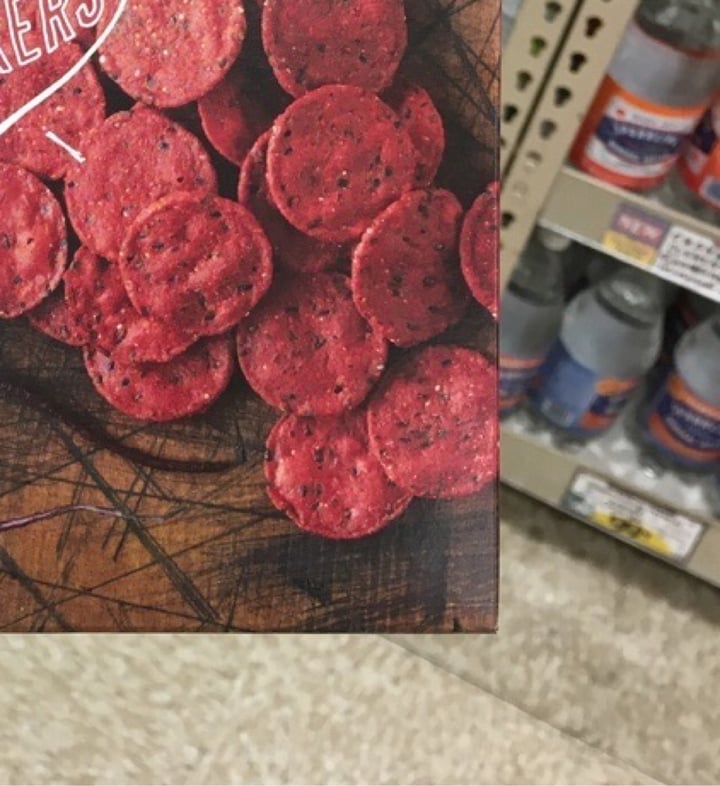 photo of Trader Joe's 3 seed beet crackers shared by @rasaleela on  29 Apr 2020 - review