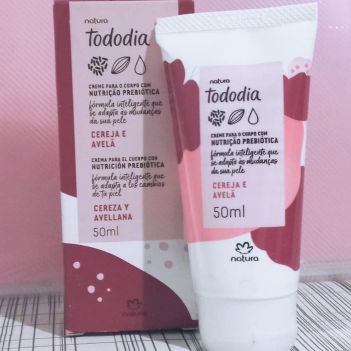review photo of Natura Creme Nutrição Prebiótica - Tododia - Cereja e Avelã shared by @leitscia on 05 Aug 2022 - review