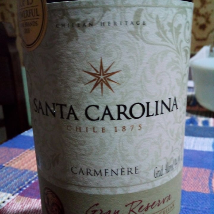 review photo of Santa Carolina vinhos vinho carmenere shared by @dorianmuller on 25 Jul 2022 - review