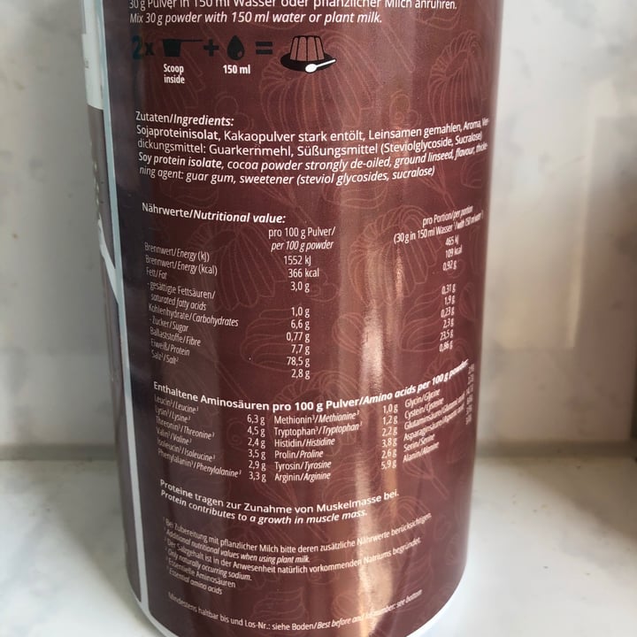 review photo of nutri+ Proteinpudding Schoko shared by @vegan-fitness on 27 Apr 2020 - review