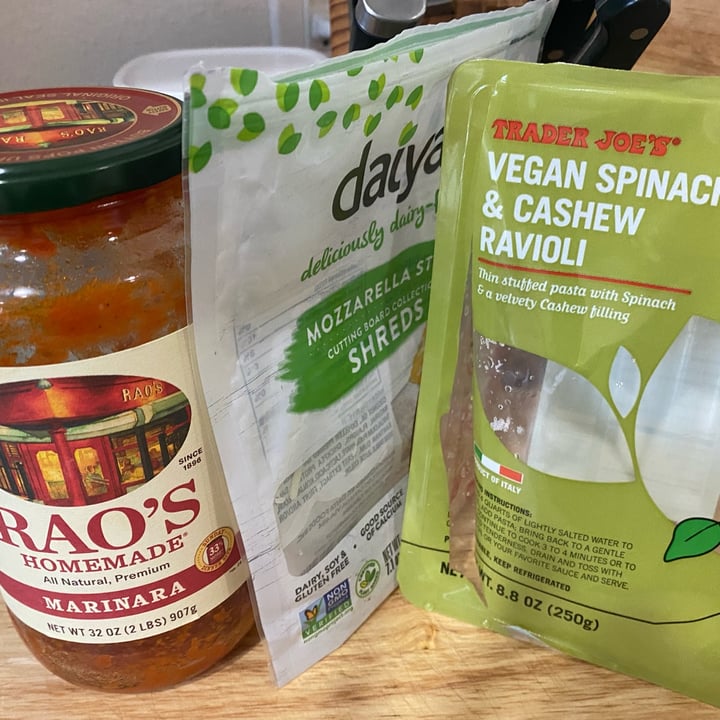 photo of Trader Joe's Vegan Spinach & Cashew Ravioli shared by @my3lovesmdd on  29 Sep 2022 - review