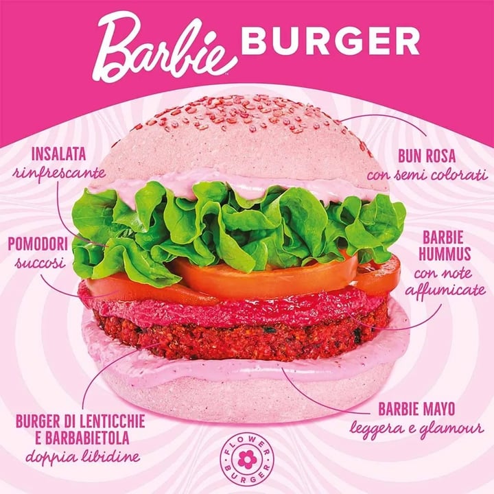 Flower Burger Firenze, Italy Barbie Burger Review | abillion