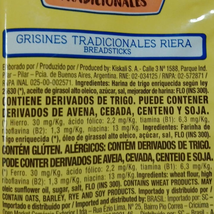 photo of Riera grisines tradicionales shared by @veganarabiosa on  27 Aug 2022 - review