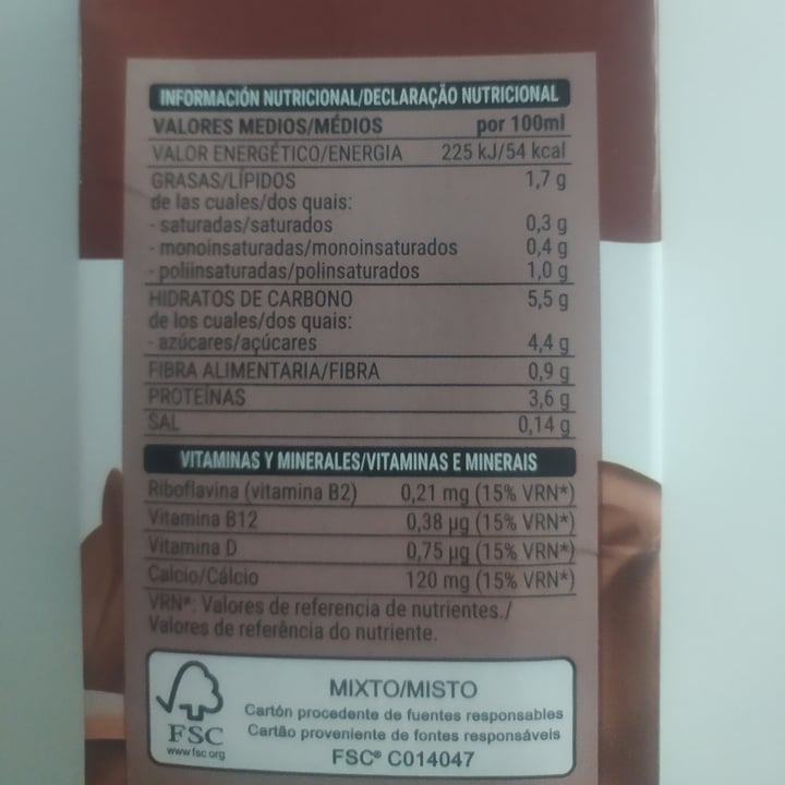 photo of Hacendado Bebida de soja de chocolate shared by @estherdfv on  14 Jul 2022 - review