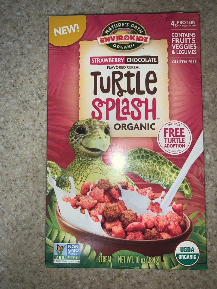 photo of Nature's Path Foods Strawberry Chocolate Turtle Splash shared by @vegankeegan on  29 Mar 2020 - review
