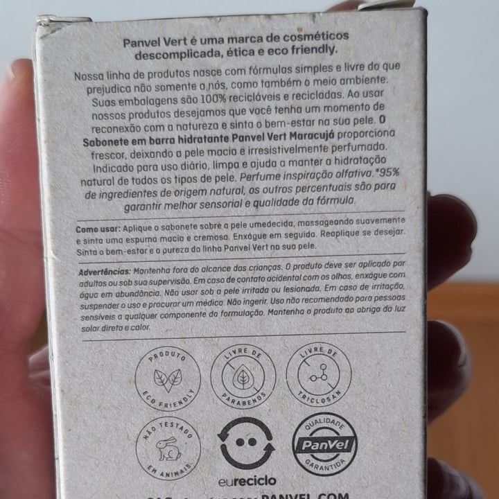 review photo of Vert Panvel sabonete em barra shared by @pricosta on 09 May 2022 - review