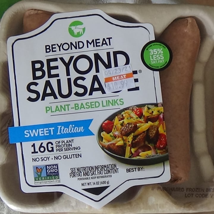 photo of Beyond Meat Beyond Sausages Sweet Italian shared by @feelideal on  24 Apr 2021 - review