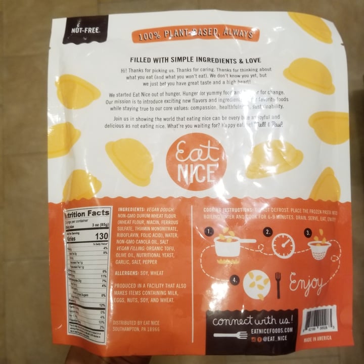 review photo of Eat Nice Ricotta Nada Ravioli shared by @tracyrocks on 20 Jan 2022 - review