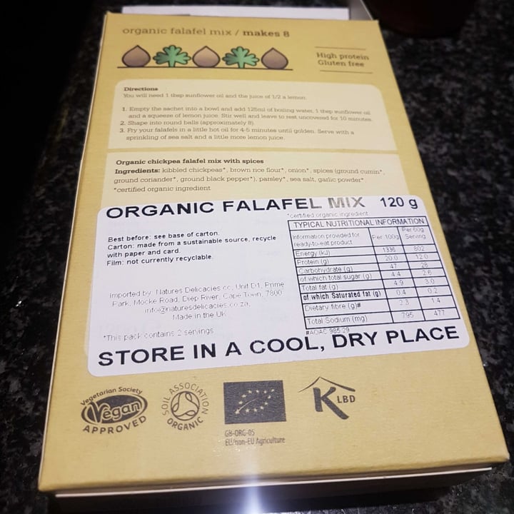 photo of Just Wholefoods Organic Falafel Mix shared by @wamuwi on  09 Oct 2021 - review