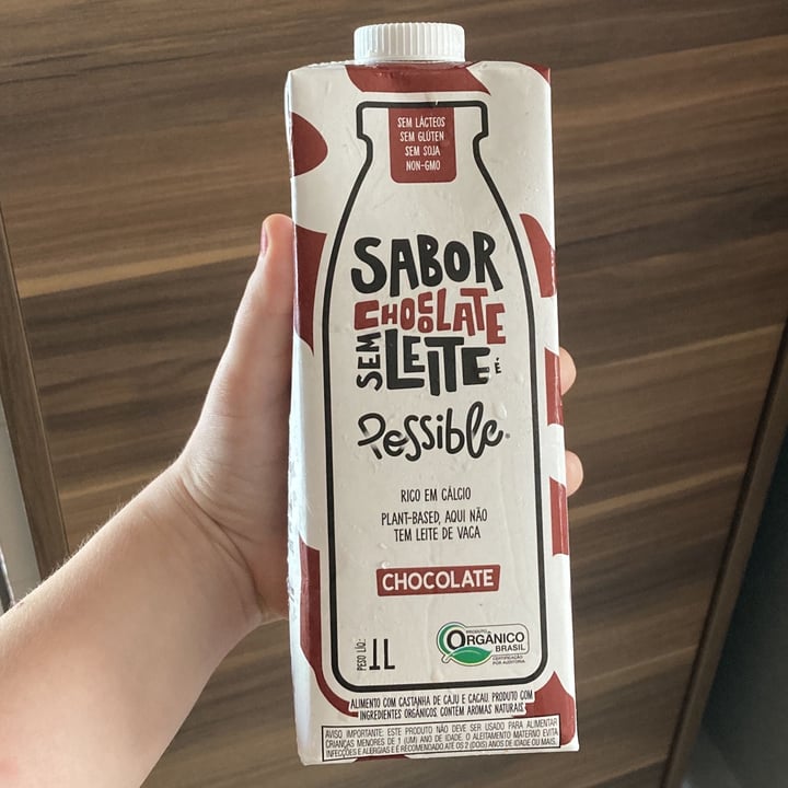 photo of Possible Sabor Chocolate Sem Leite shared by @valentinealvim on  13 Mar 2022 - review