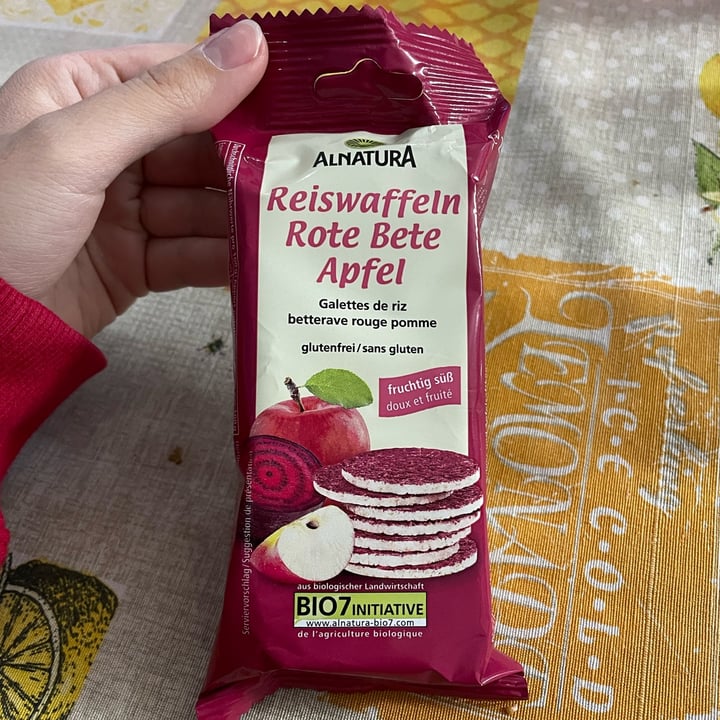 photo of Alnatura reiswafeln rote bete apfel shared by @marty97 on  18 Jun 2022 - review