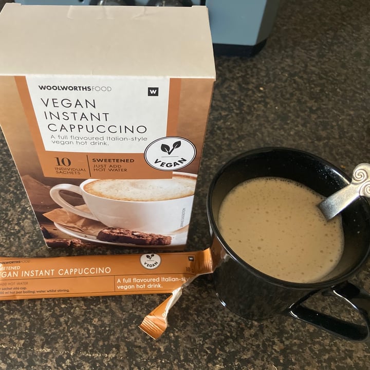 photo of Woolworths Food Vegan instant Cappuccino shared by @seanyfebz on  25 Jan 2021 - review