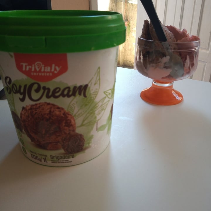 review photo of Trivialy Sorvete de soja sabor brigadeiro shared by @valessa on 25 Jan 2022 - review