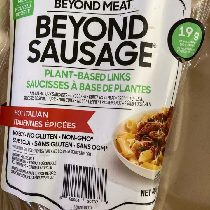 photo of Beyond Meat Beyond Sausage Hot Italian shared by @vieveg on  15 Jun 2022 - review