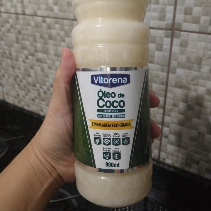 review photo of Vitorena Óleo de Côco Extra Virgem Sem Sabor Sem Cheiro 900 ml shared by @simonecastro on 26 Apr 2022 - review