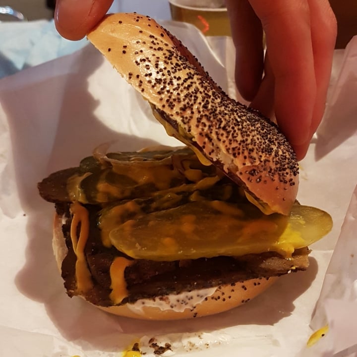 review photo of Bagel Mama Salted 'Beef' Bagel shared by @purplelilpixie on 01 Jul 2021 - review