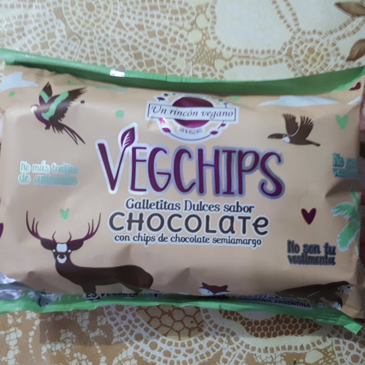 photo of Un Rincón Vegano Vegchips Galletitas Dulces sabor Chocolate shared by @nicotofu on  05 Dec 2021 - review