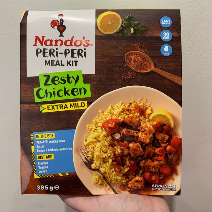 photo of Nando's Zesty Chicken Meal Kit shared by @casstilda on  20 Aug 2020 - review