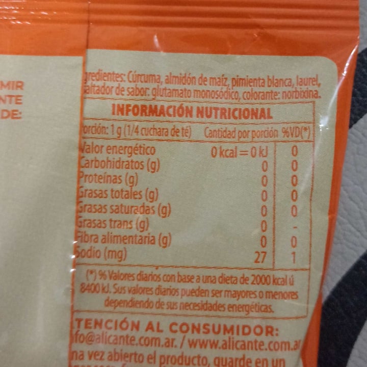 photo of Alicante Condimento Para Arroz shared by @nicotuc on  16 May 2022 - review