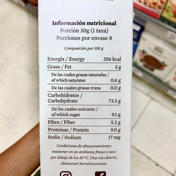 review photo of Wasi Organics Cereales cacao shared by @anselvegan on 06 May 2022 - review